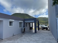 View from the patio toward the street.