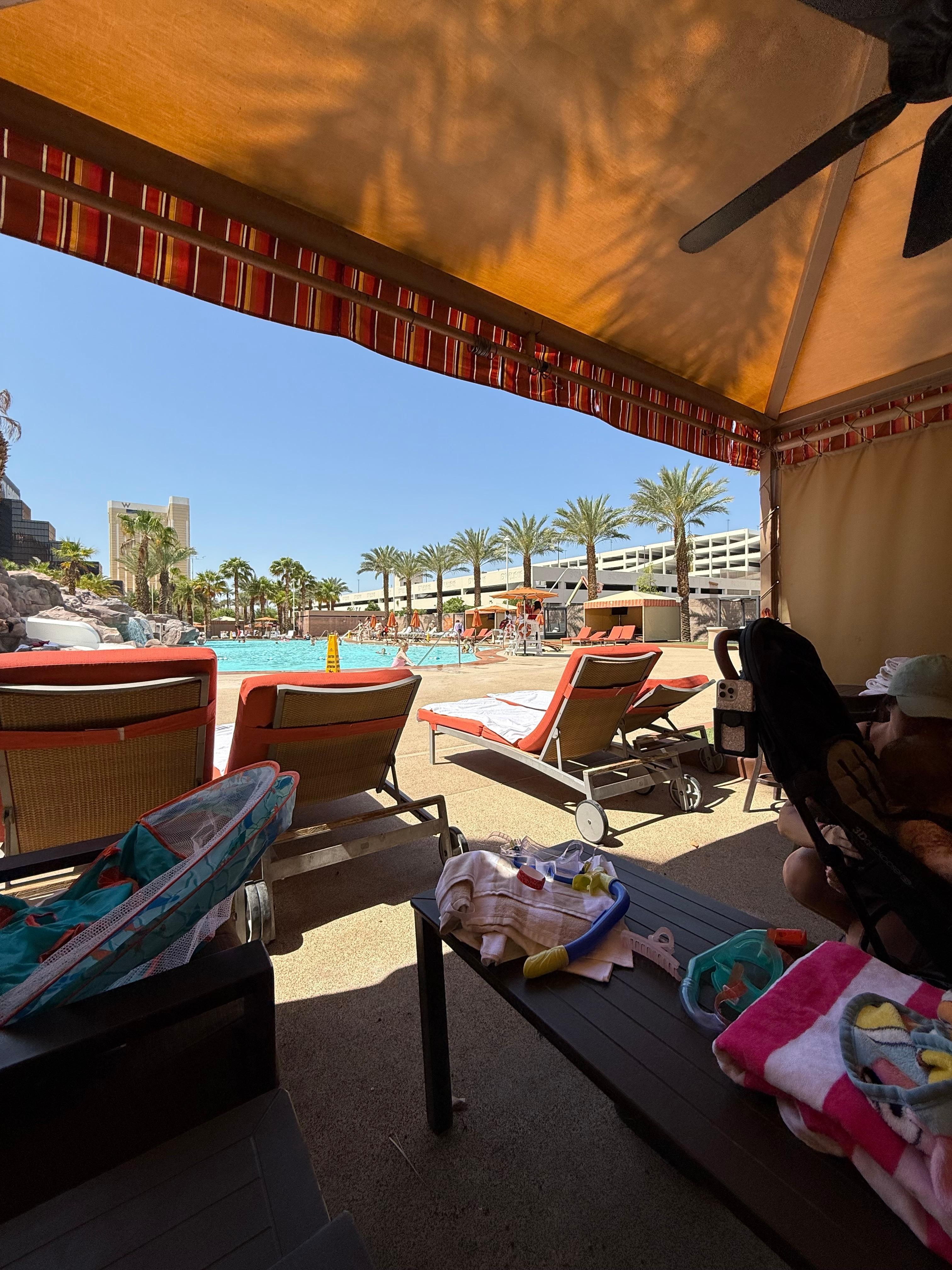 We enjoyed a cabana. It was excellent.