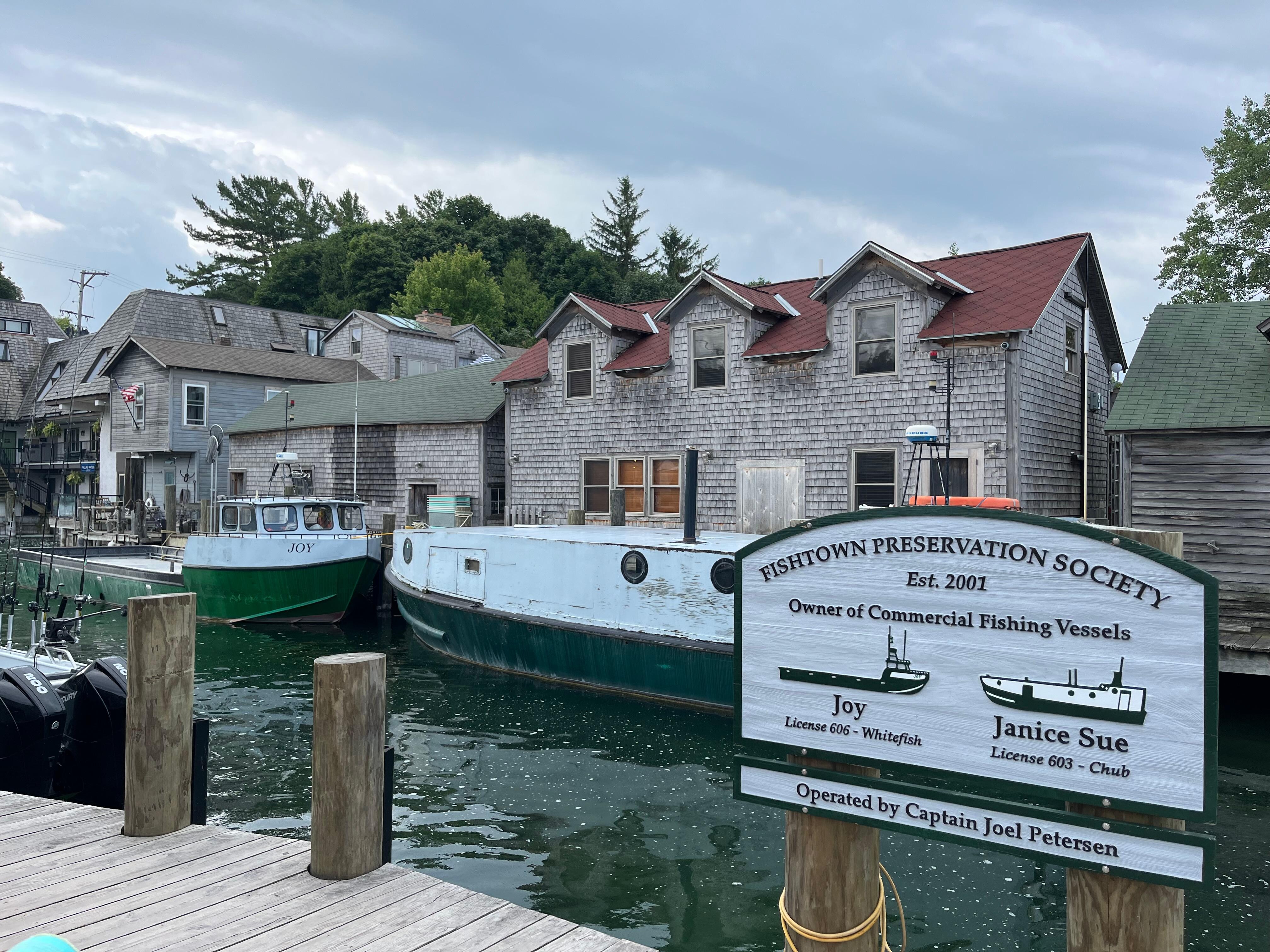 View of the shanty from fishtown. 