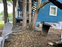 View of the house from the sitting area.