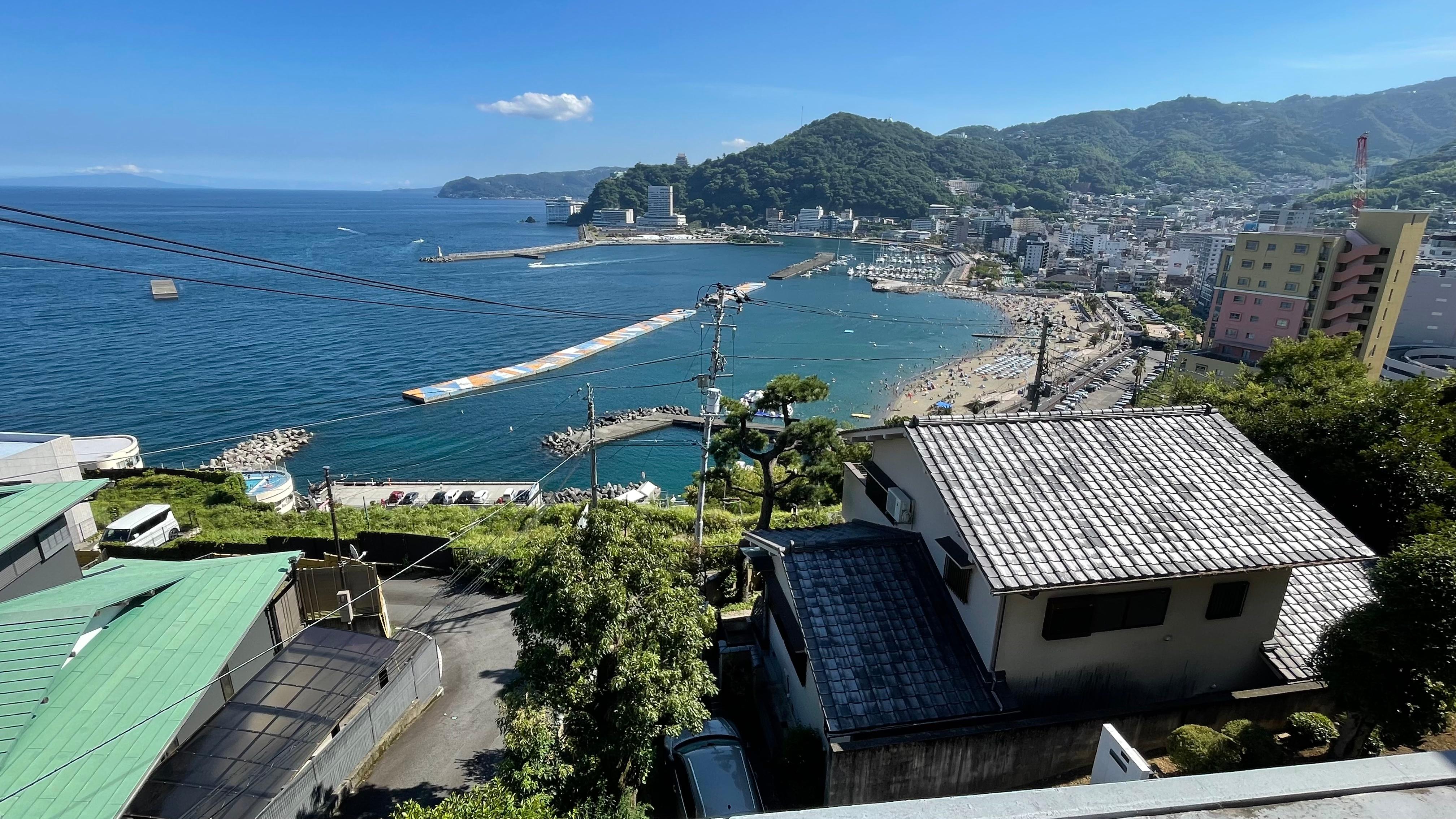 Atami bay from the rooftop