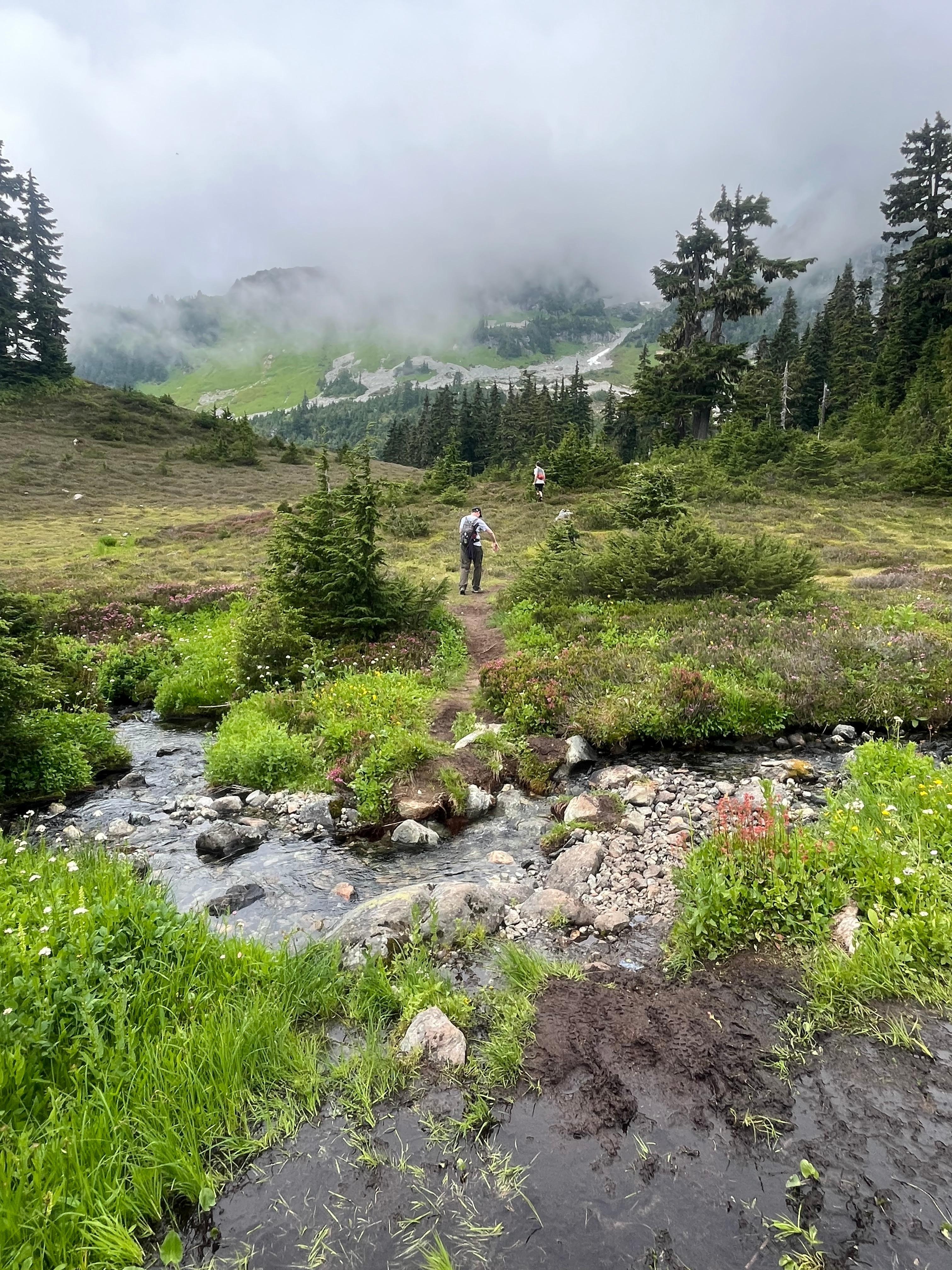 Hiking to Tricouni peak