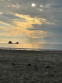 We were lucky to see a sunset.