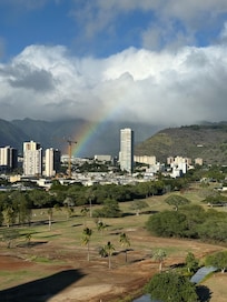 View from side of balcony