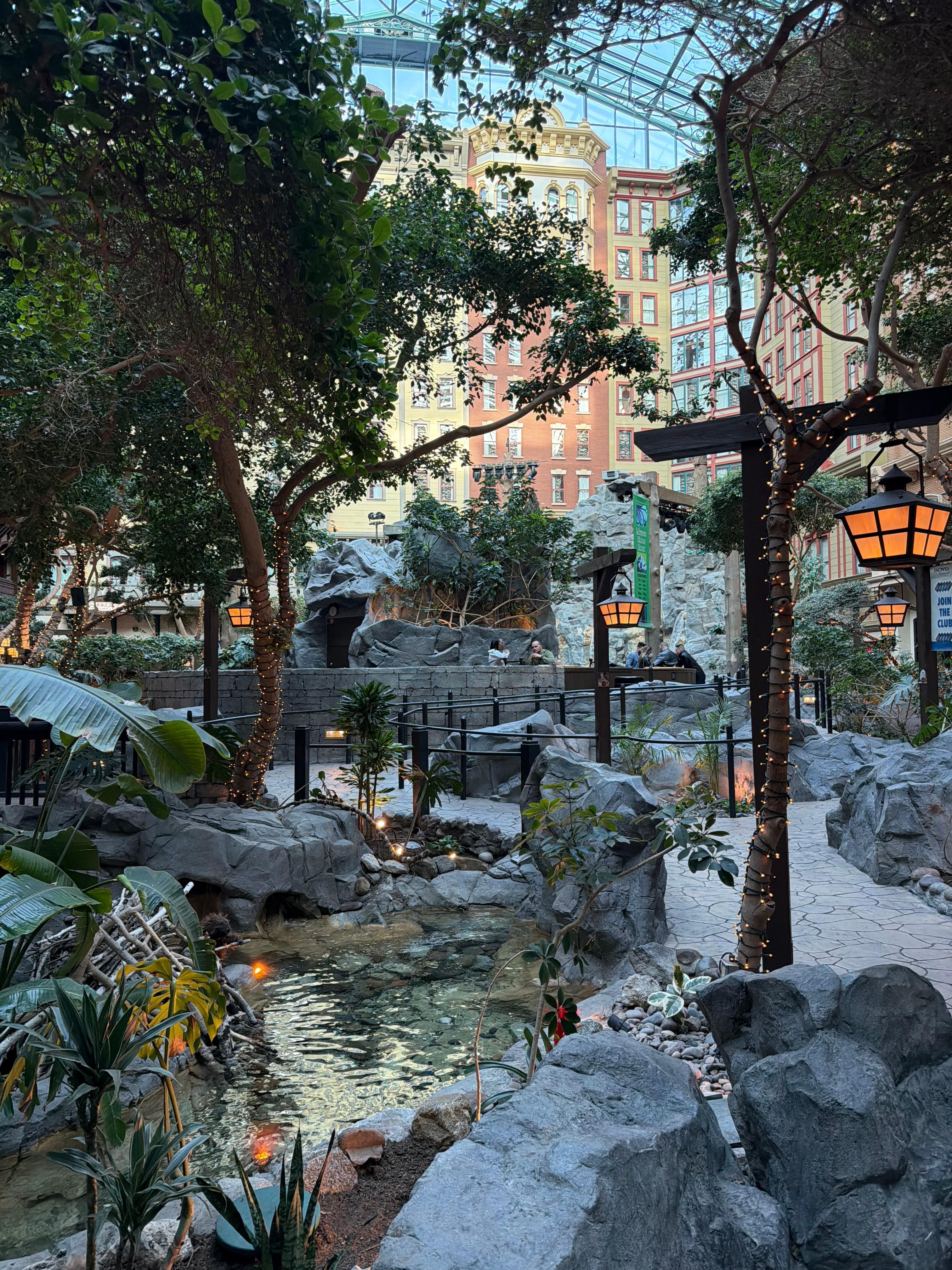 Love having space to take a break from smoke and casino noise.