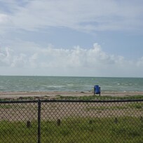 Ground view at the back of the property of the bay