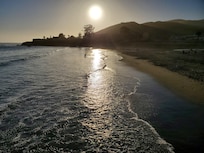 On the pier at Sunset.