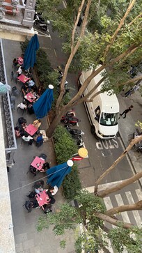 We enjoyed having the cafe below.