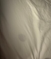 Mysterious stains on bed