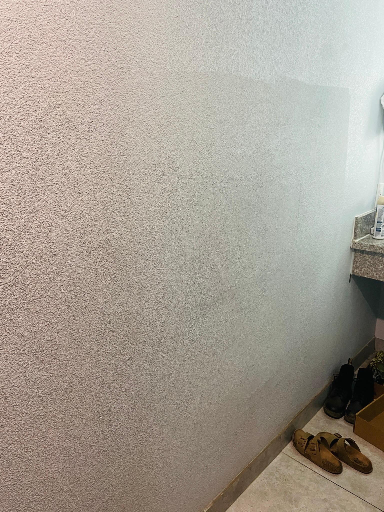 Walls were gross, dirty, and appears that they just paint over dirt.