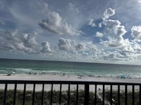 From the balcony. It’s perfect for the people who don’t like to be too high up!