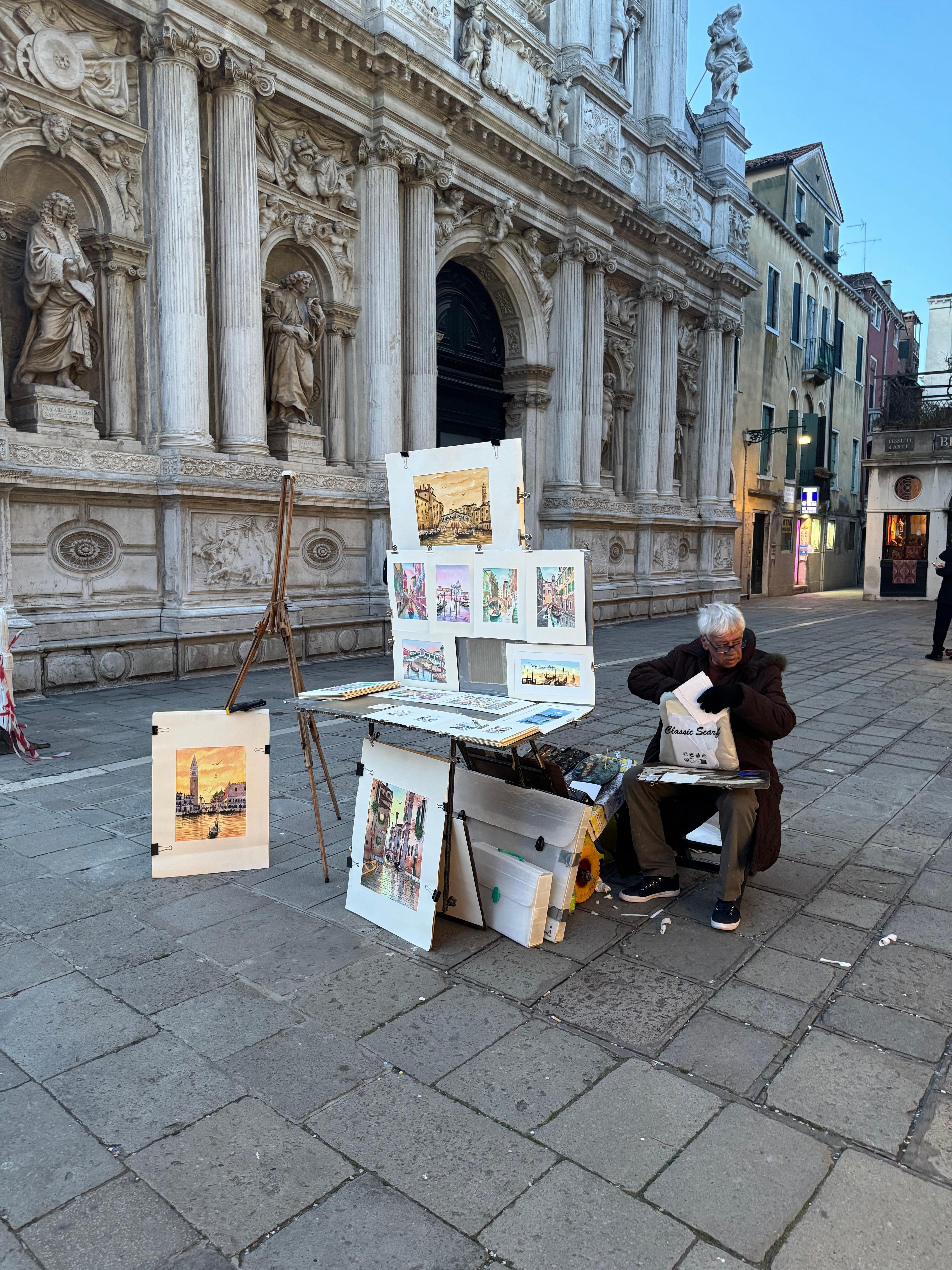 Outside in the square its own church
