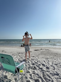 The beach chairs were a great perk and added to our fun.