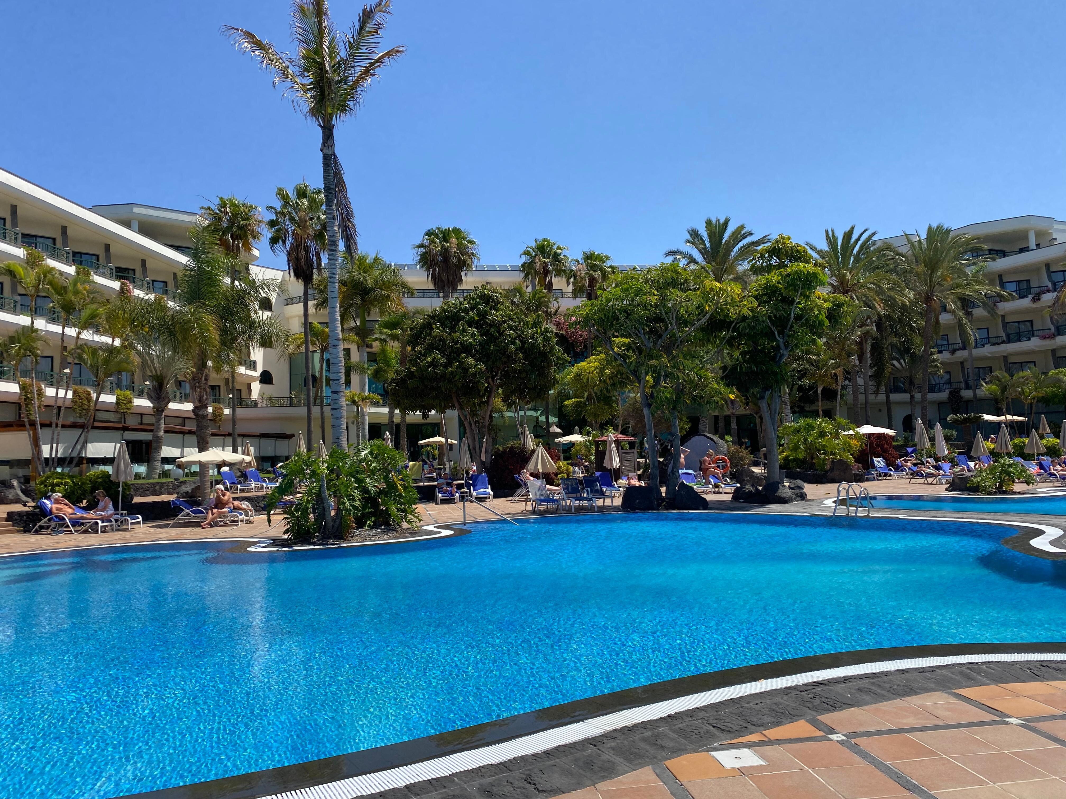 View over the pool