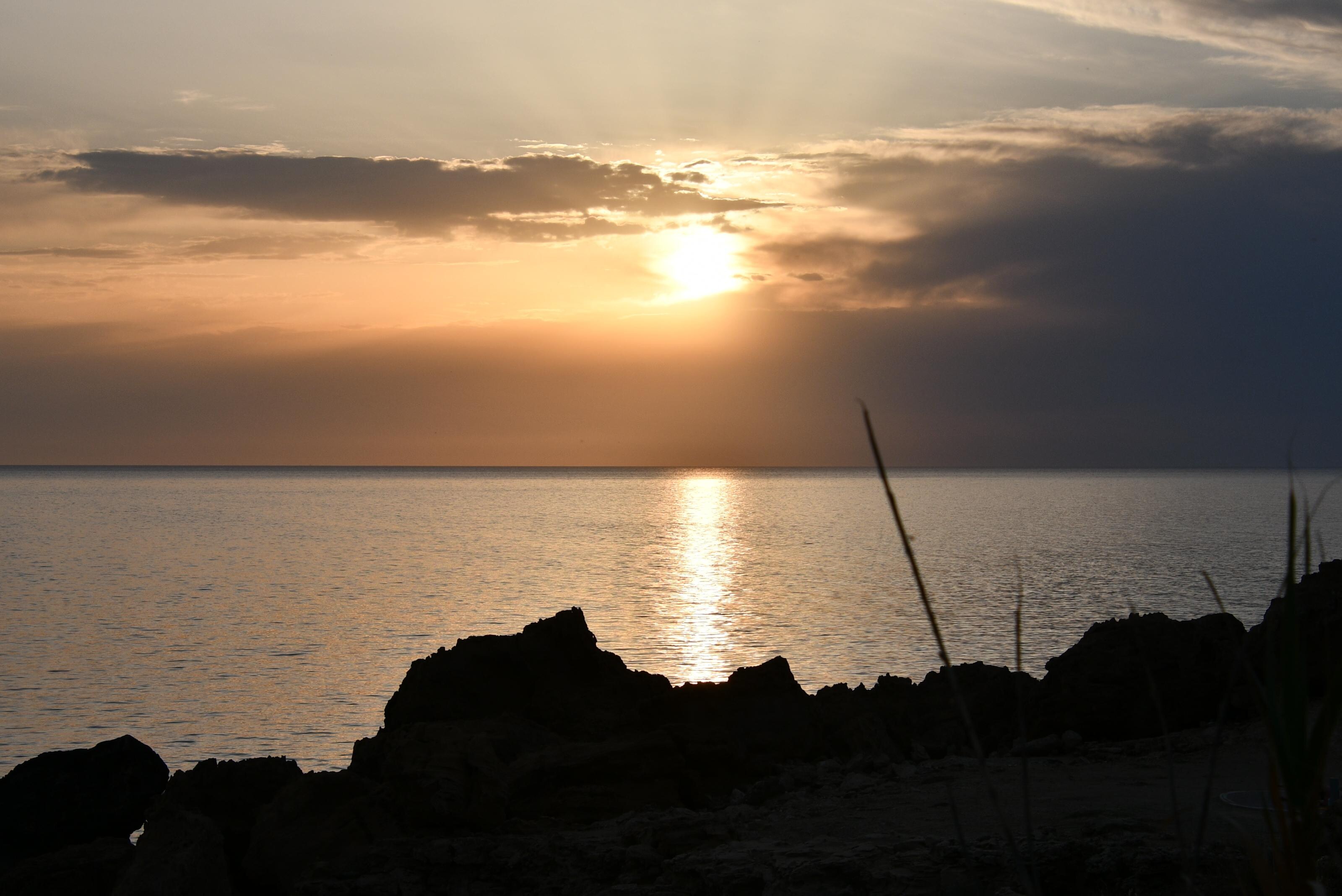 No need to go further to view a perfect sunset. 