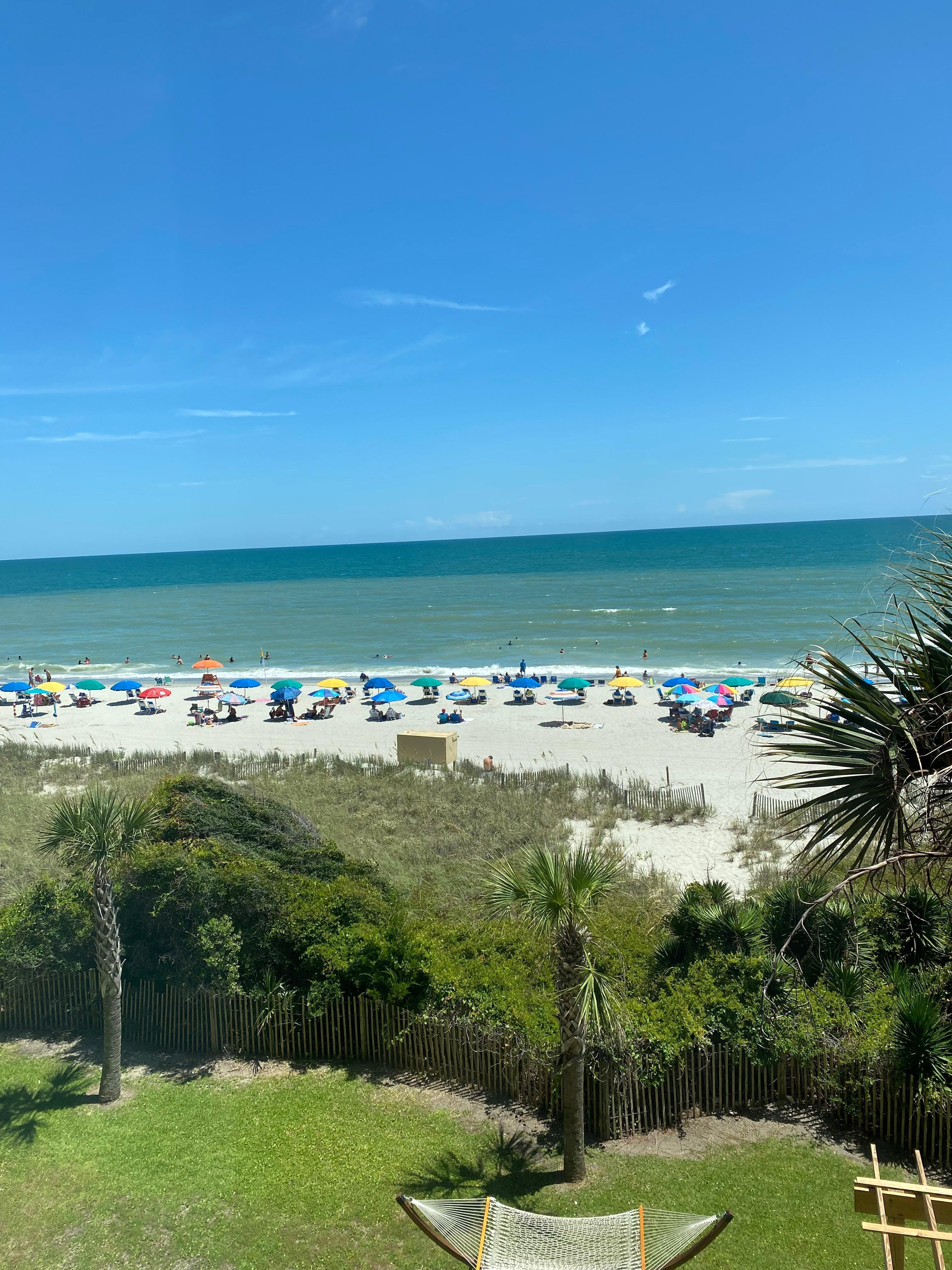 Beach view from living room