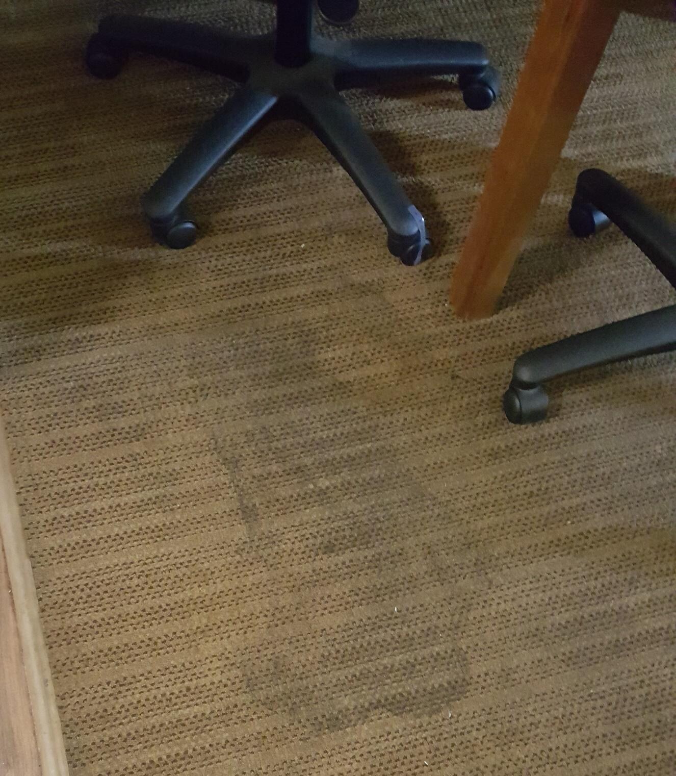 Stains on carpet