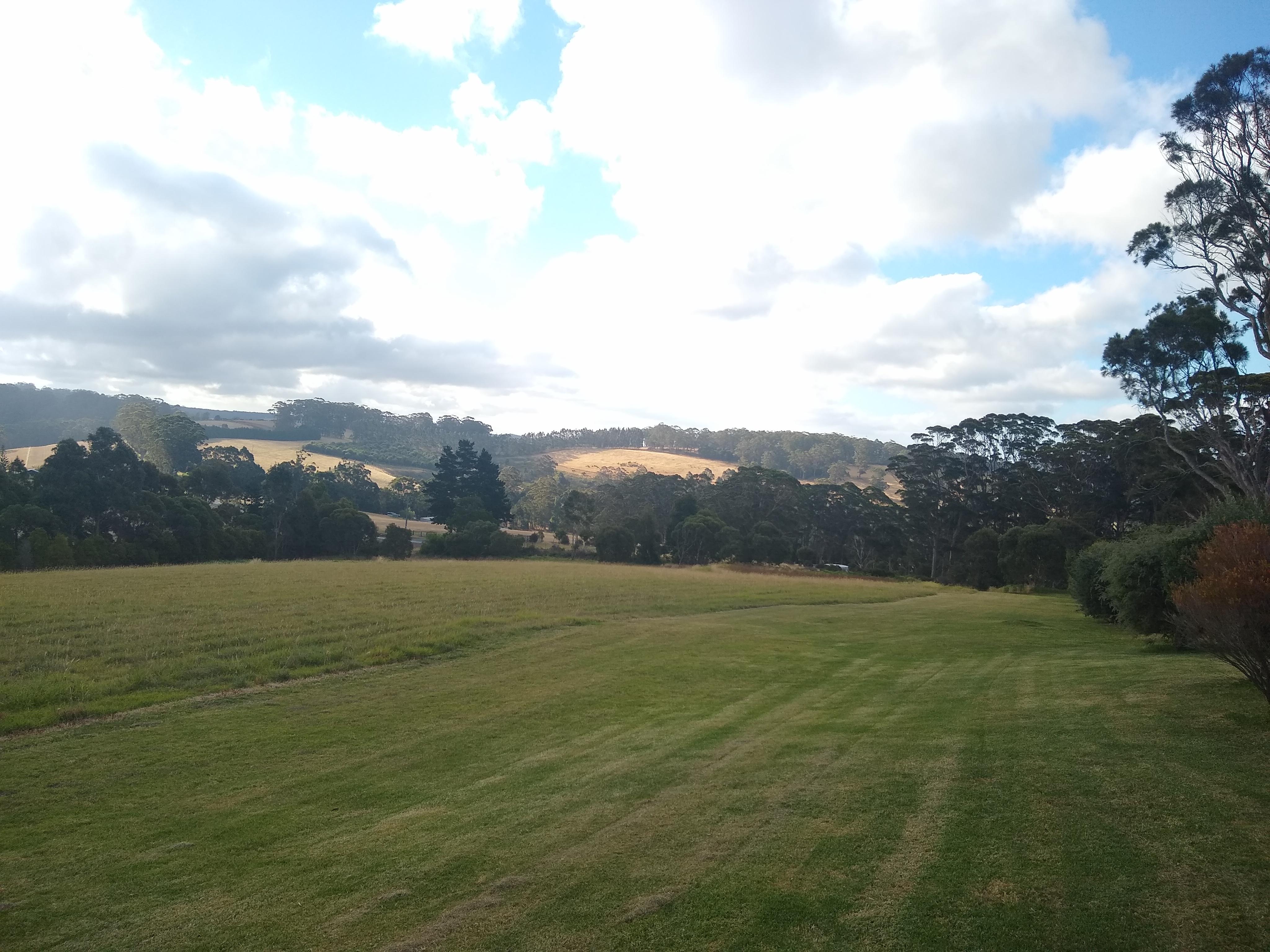 View from rear patio