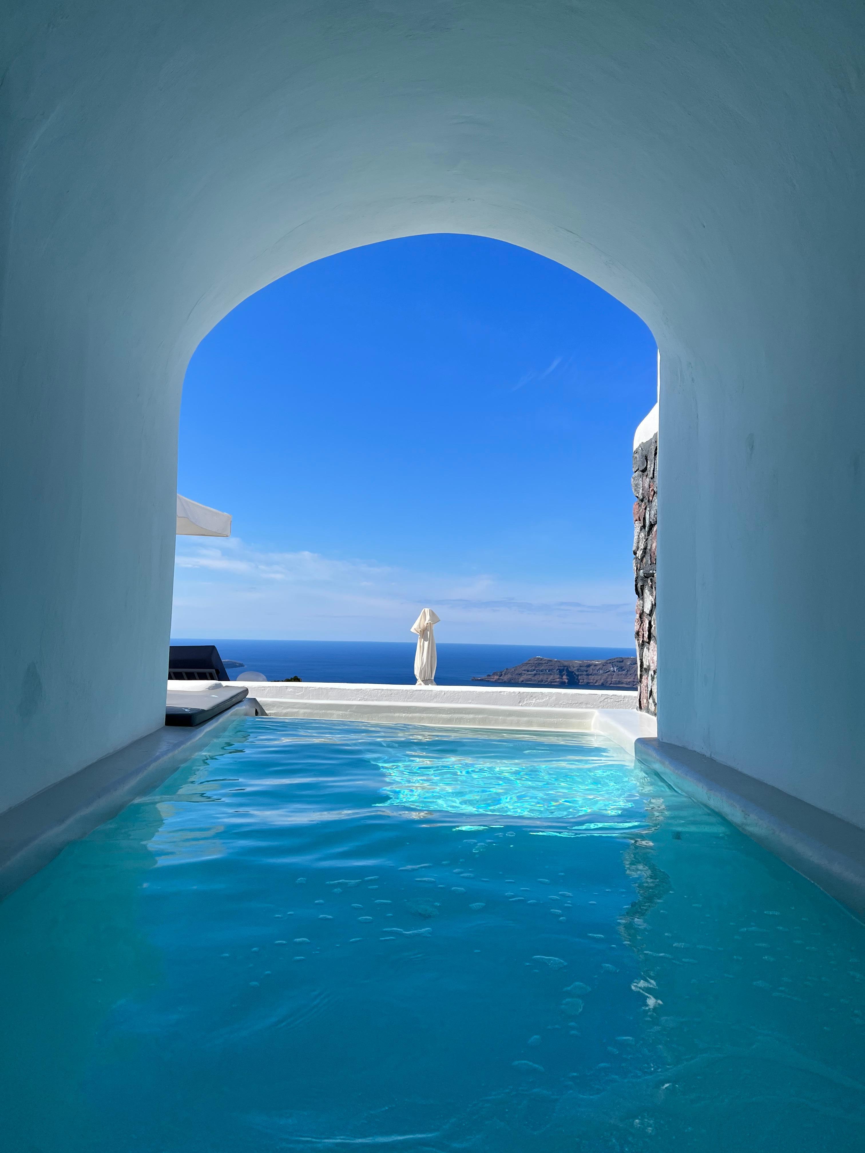 View from private pool/jacuzzi 