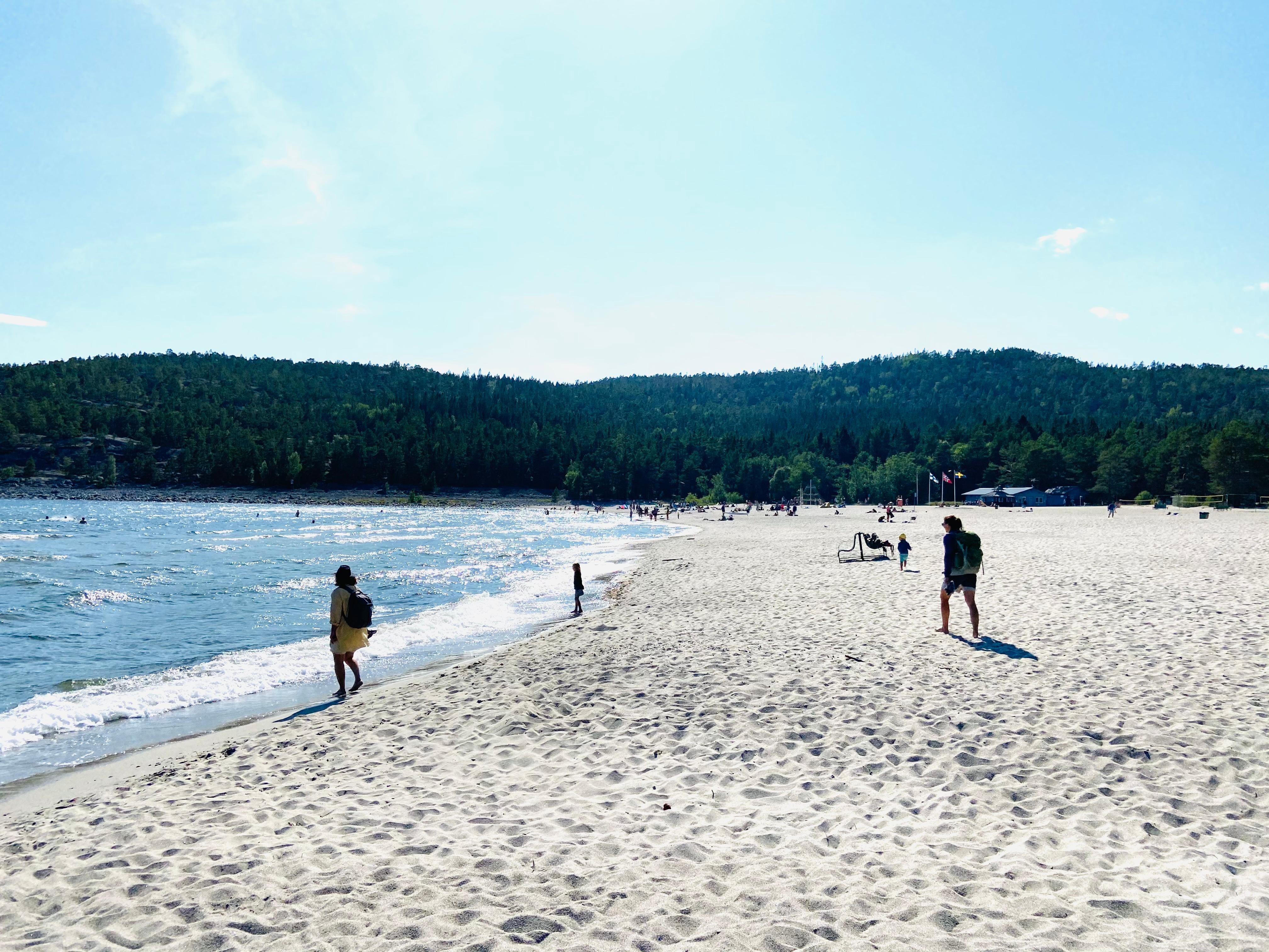 Beach Smitningen 13 min från boendet