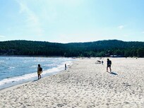 Beach Smitningen 13 min från boendet