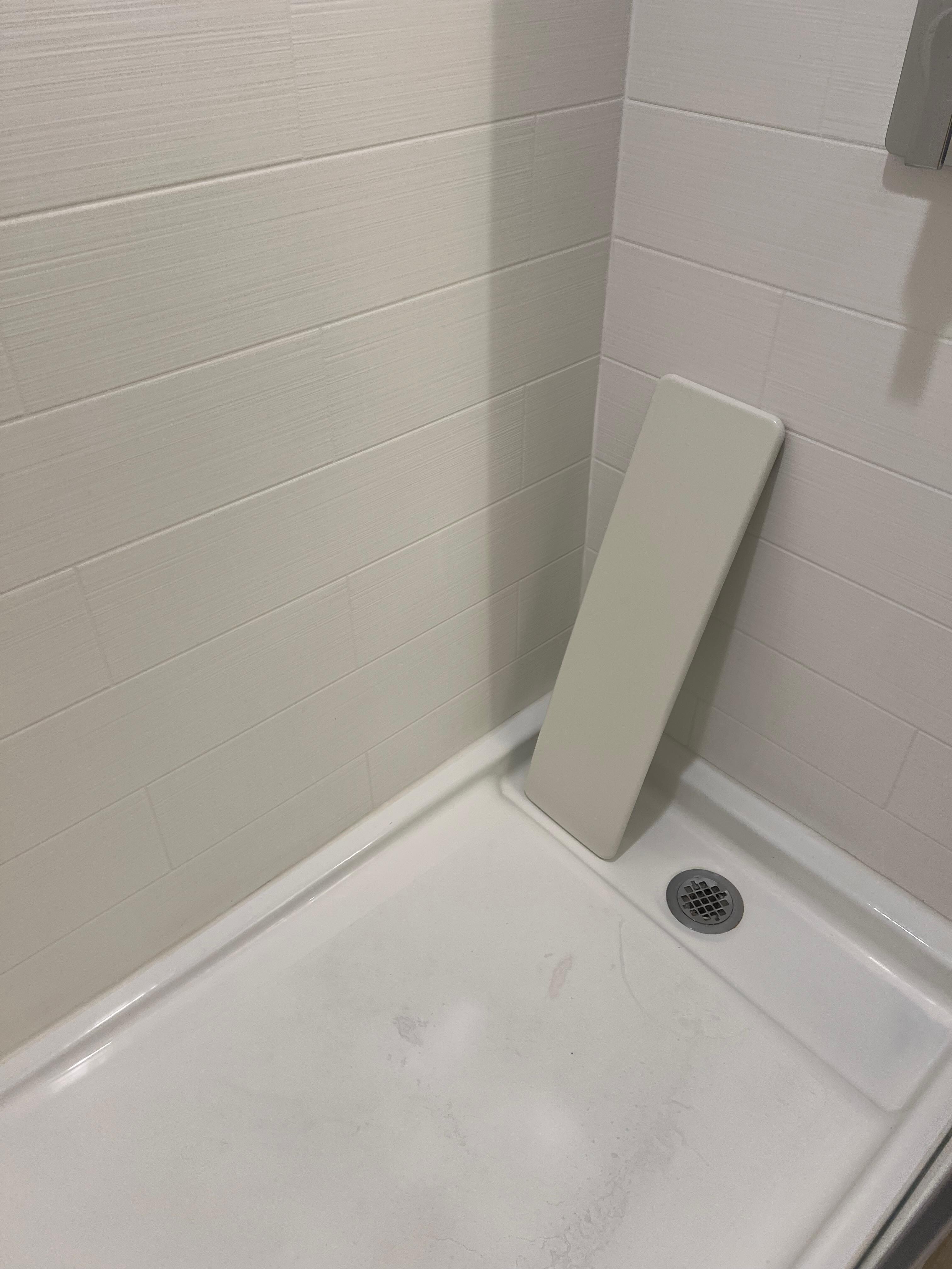Broken bathroom panel