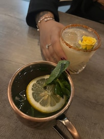 Drinks at the rooftop bar were good