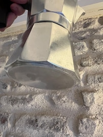 Coffee maker is brand new, never used presumably because wrong type