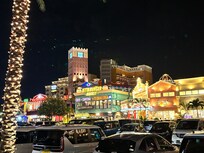 車で5分ほどで行ける、夜のアメリカンビレッジのイルミネーションが綺麗でした。
