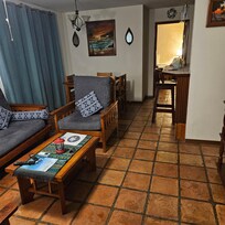 View from door down hallway