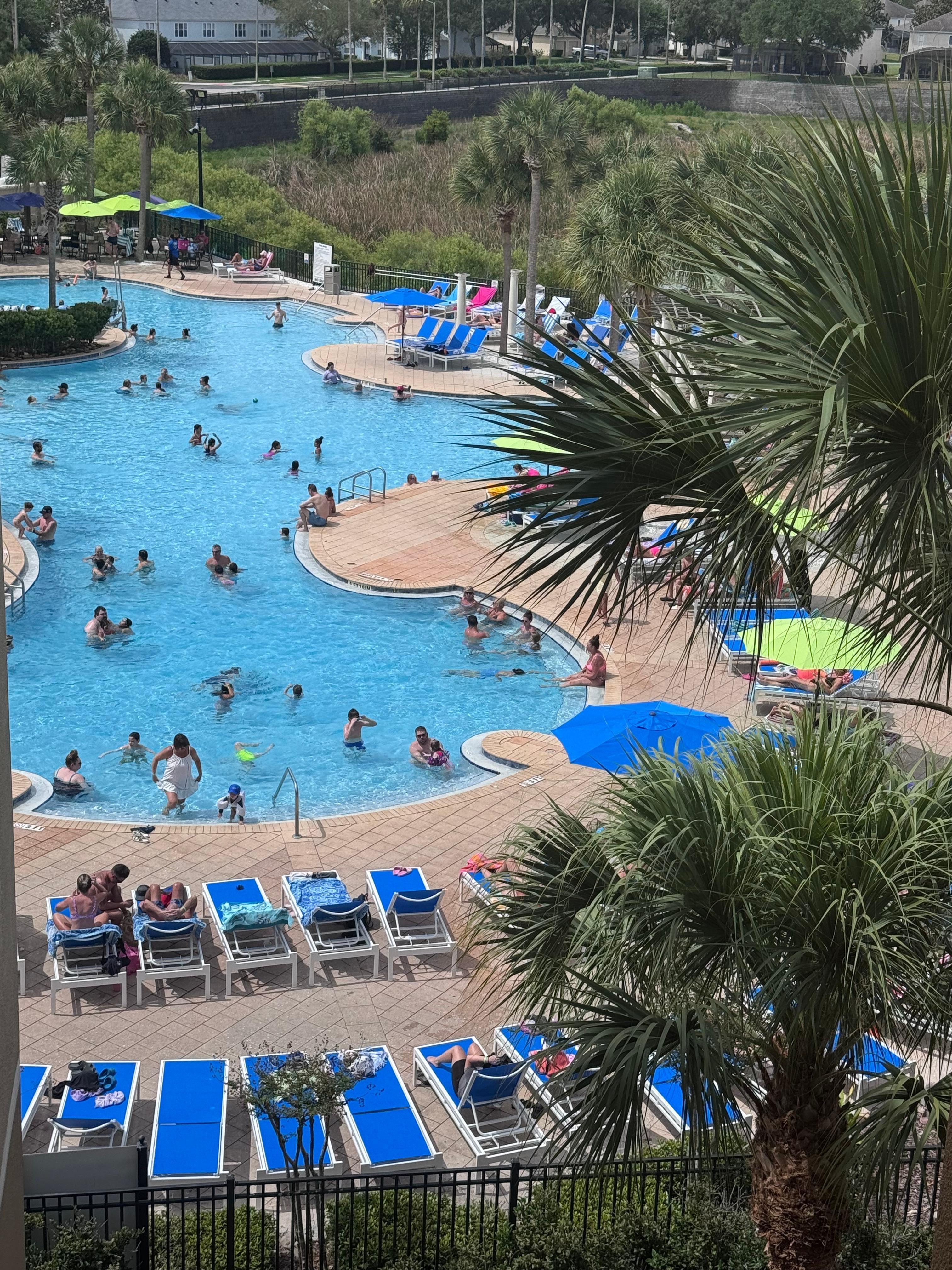 View from the hallway between condos 