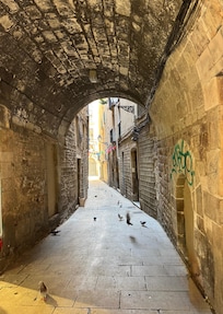 One of the laneways in Gothic Quarter