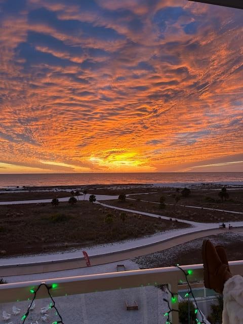 Sunset from our balcony 