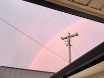 Rainbow over the house