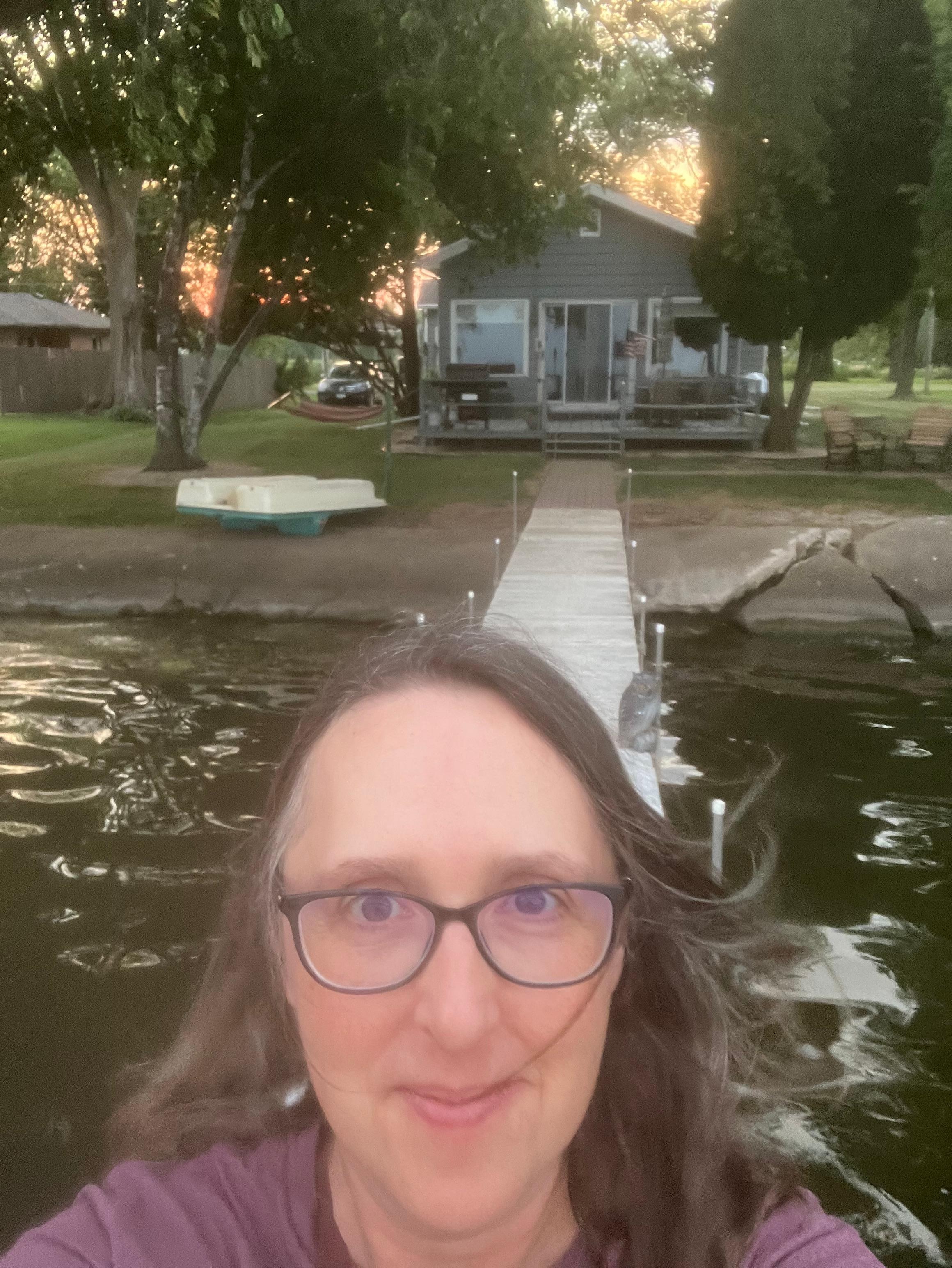 Shorewood cottage selfie
