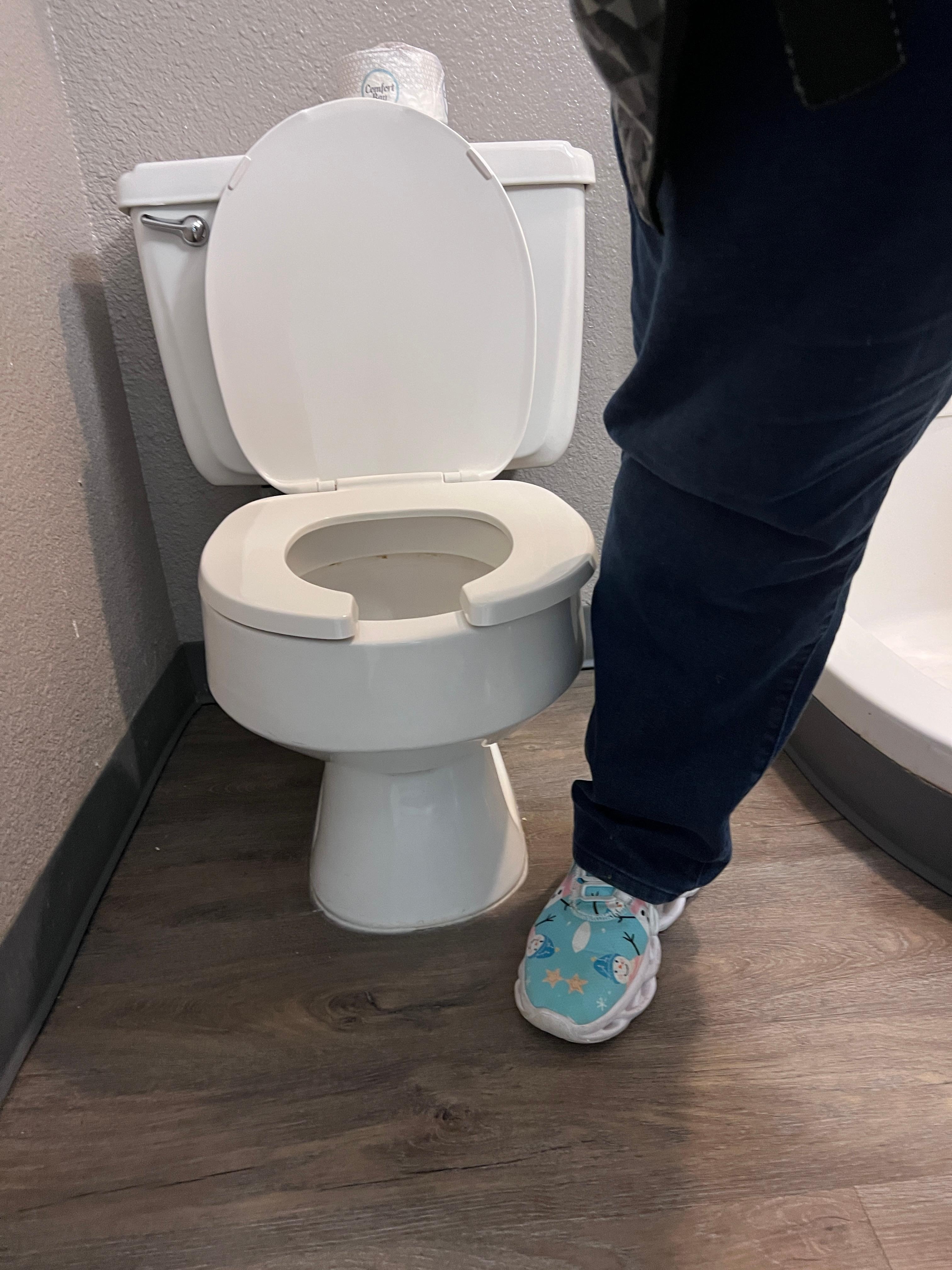 I did one very, very short, tiny toilet that did not like to flush
