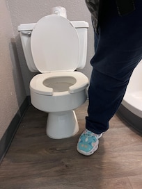I did one very, very short, tiny toilet that did not like to flush