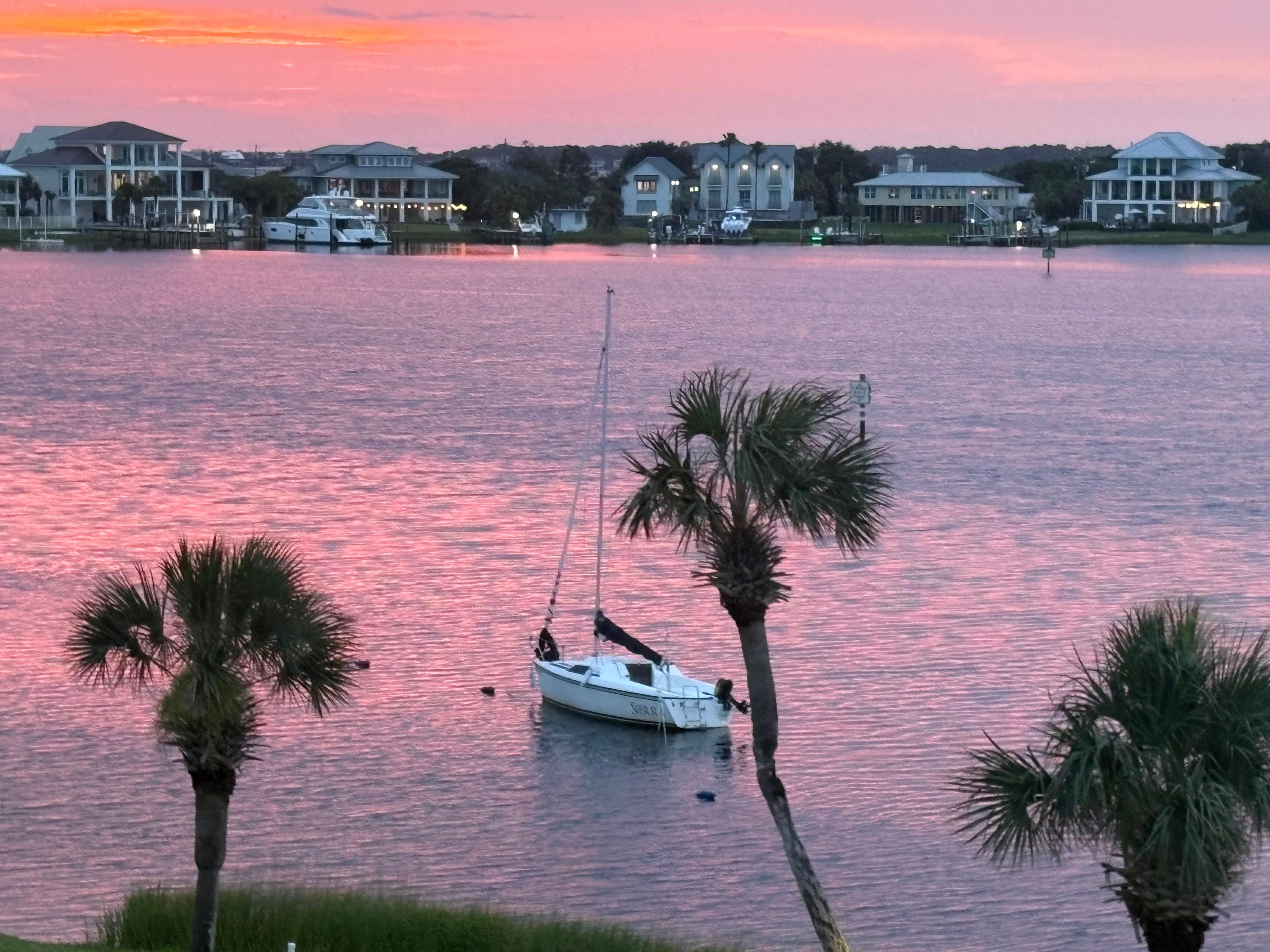 Sun set from the balcony 