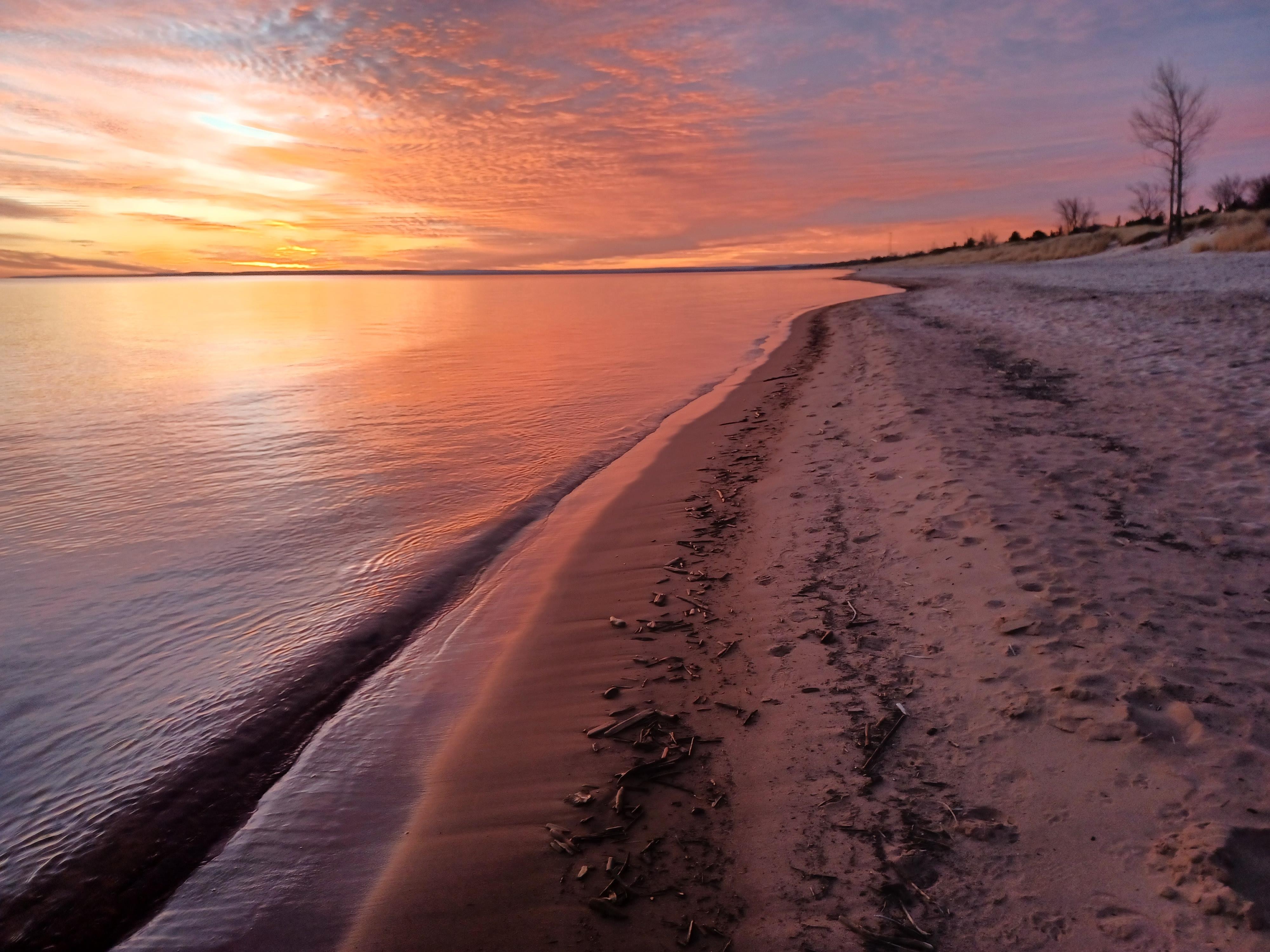 Park Point beach at Lake Superior, Duluth, MN