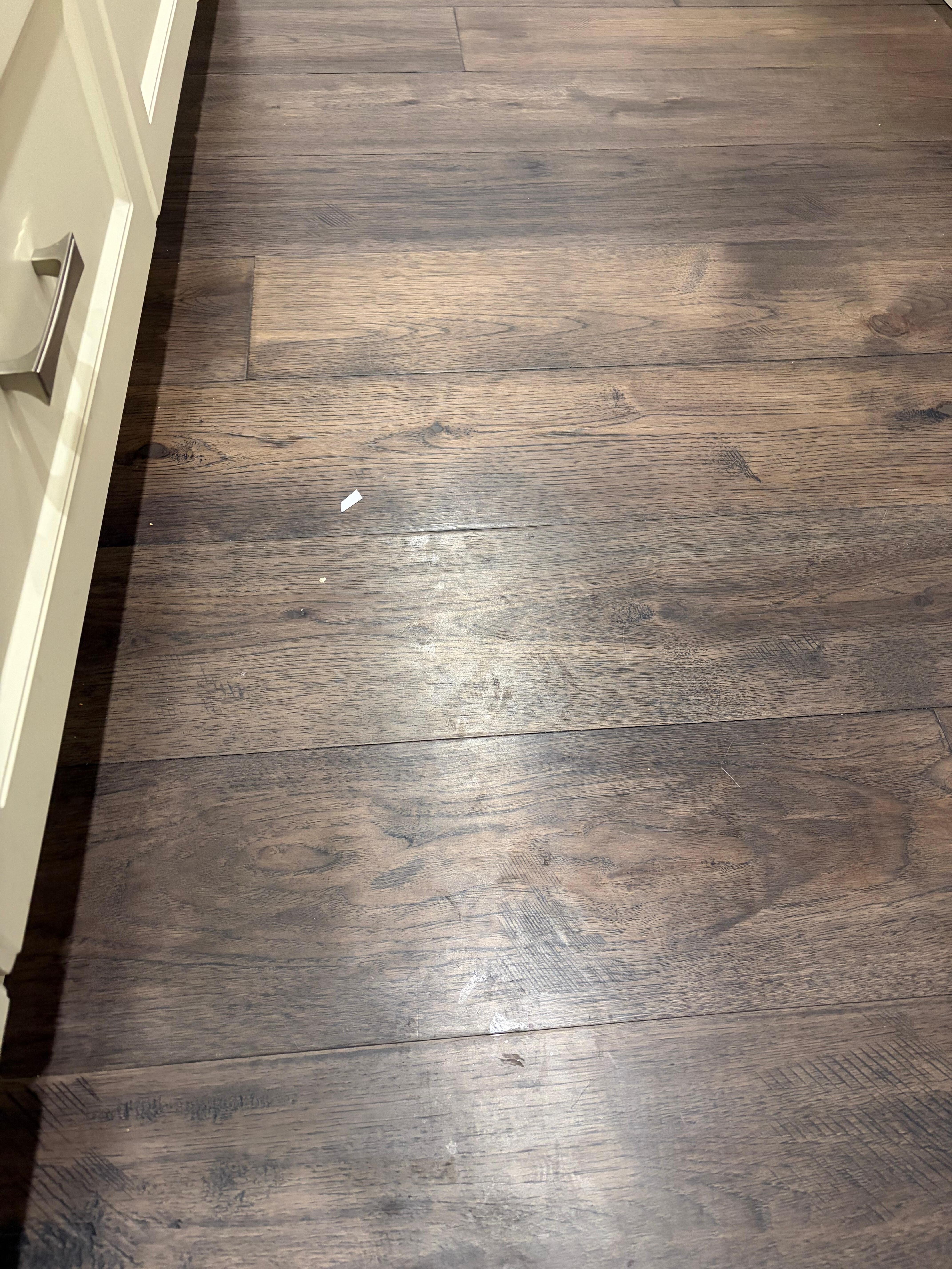 The floors when I arrived 