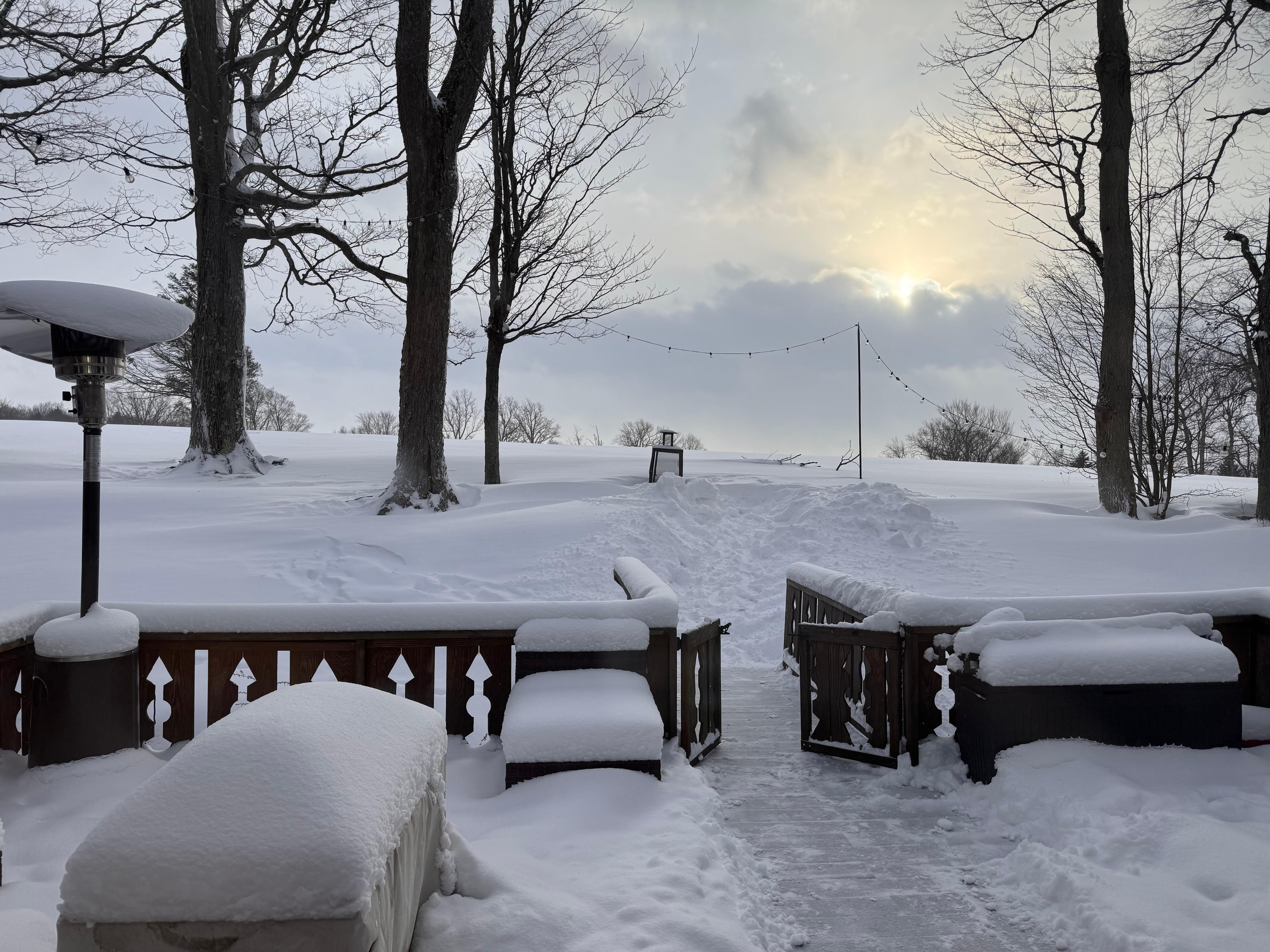 The snow was beautiful! We got 7 inches