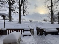 The snow was beautiful! We got 7 inches