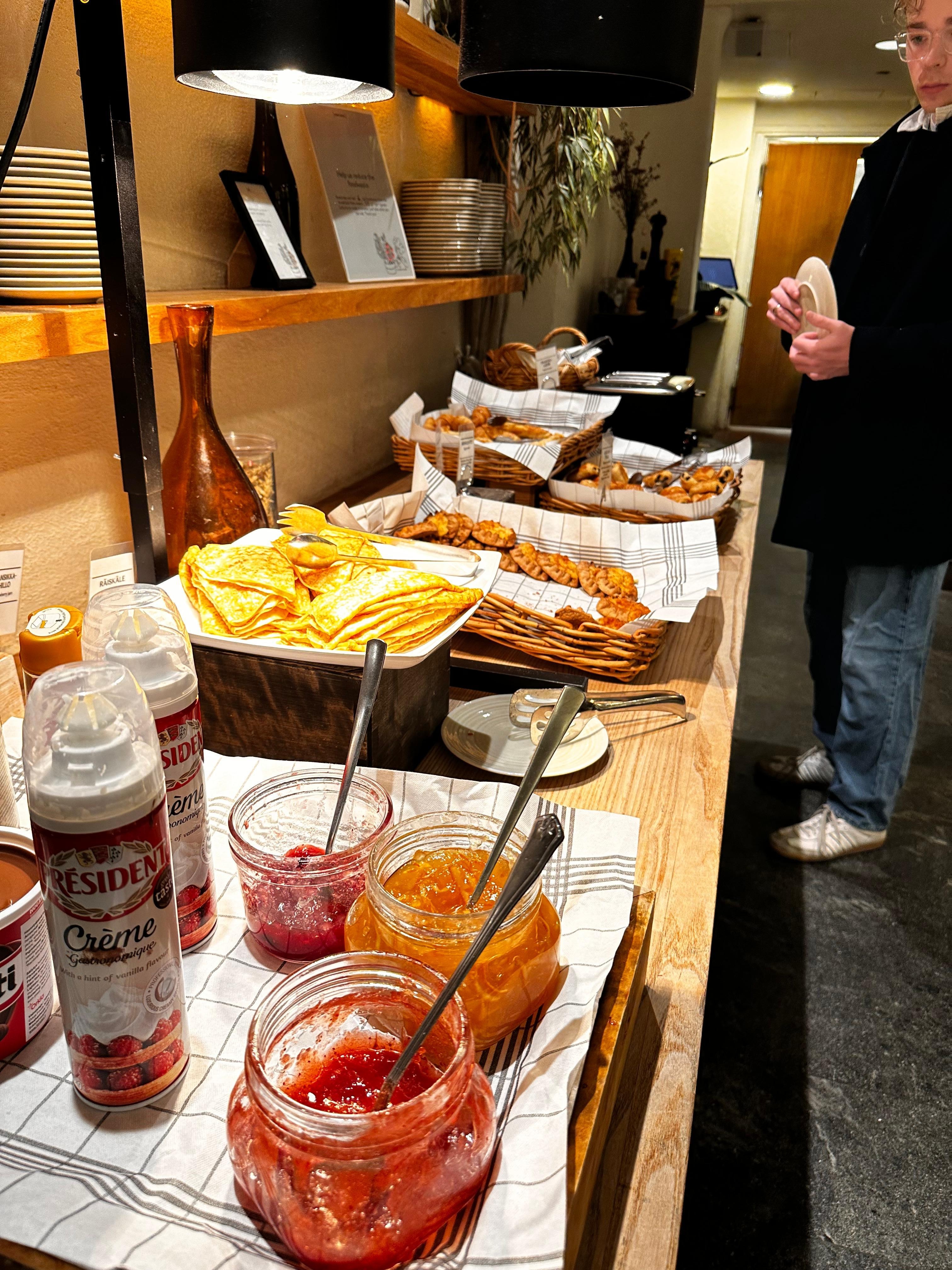 Part of breakfast buffet.