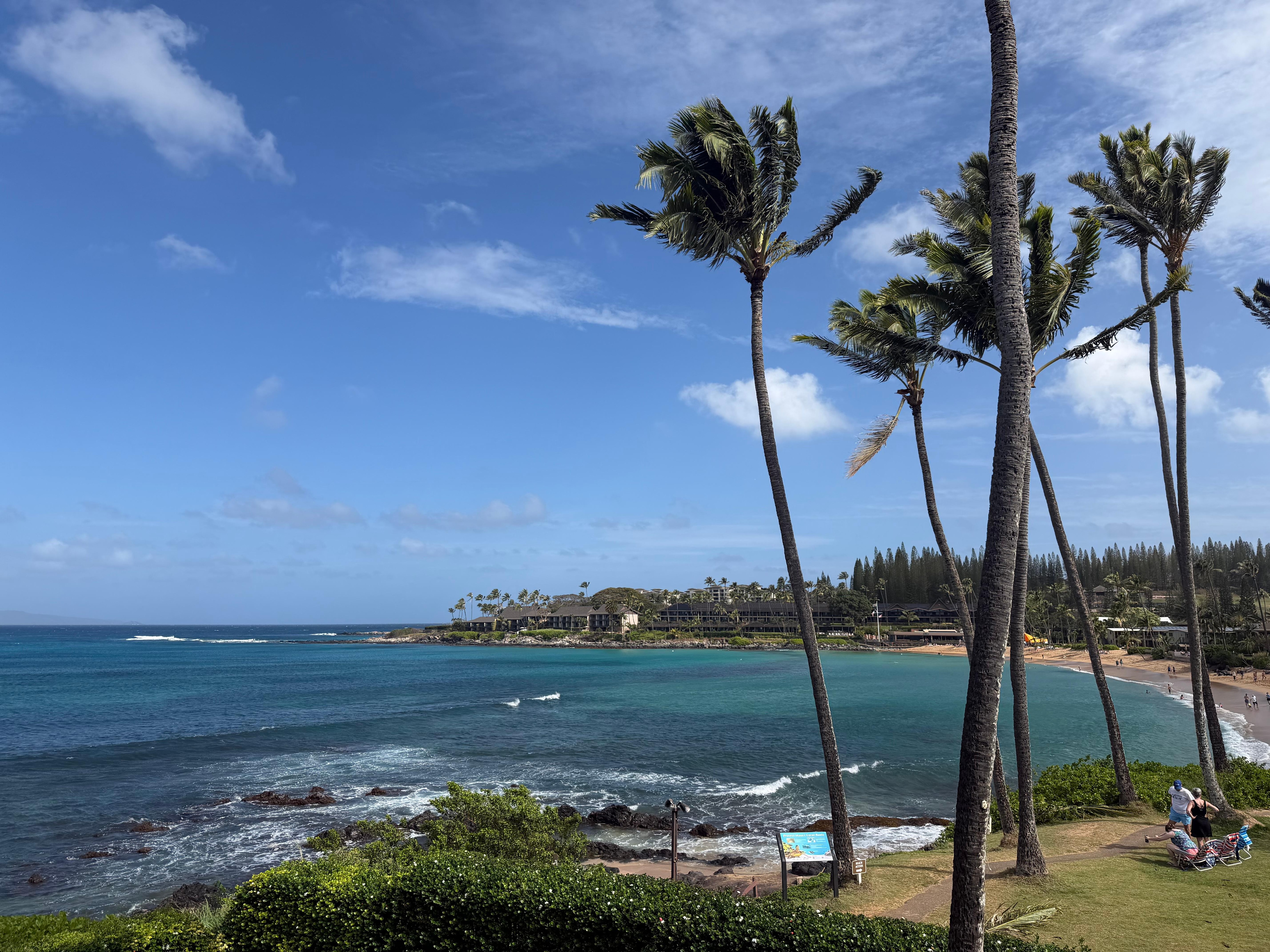 View of Napili Bay from the Lanai