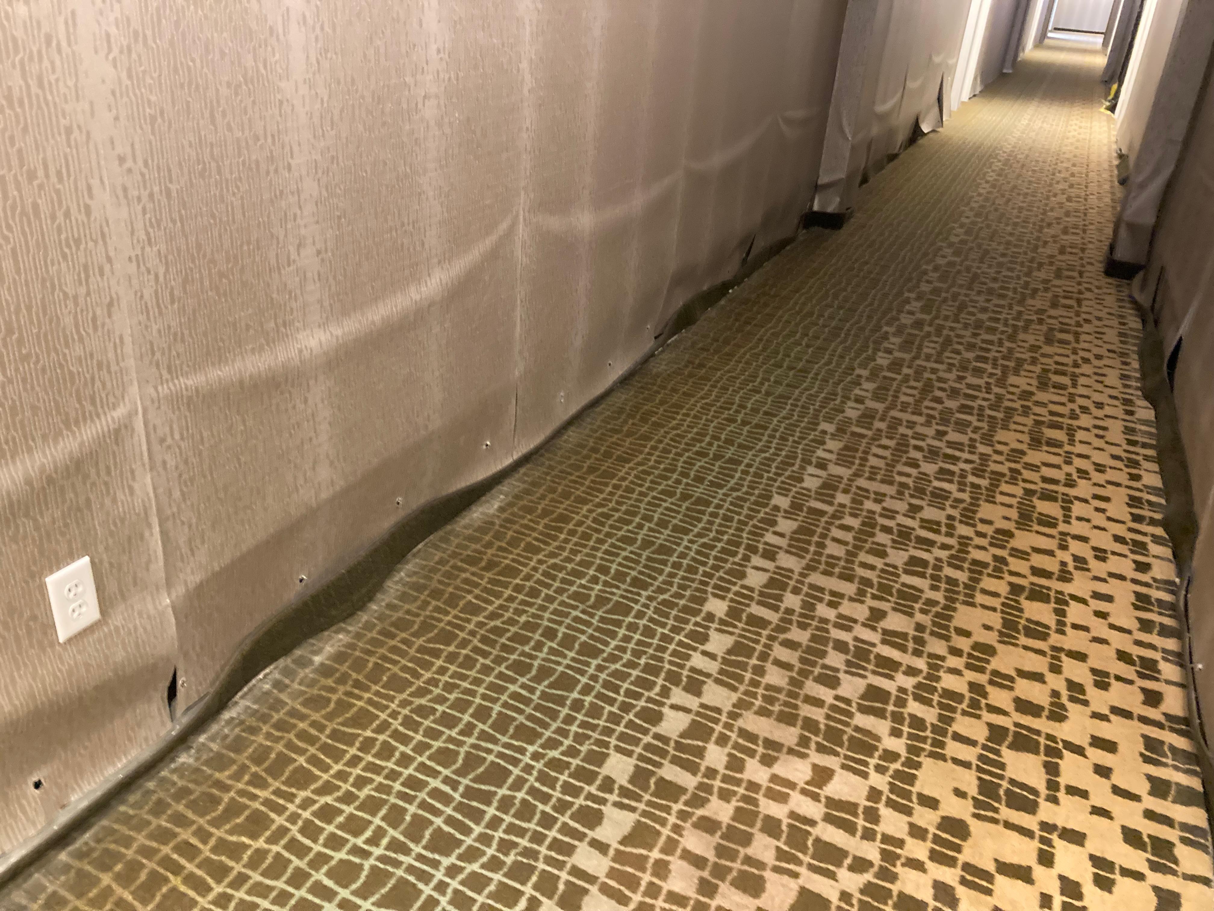Water damage on 4th floor