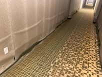 Water damage on 4th floor