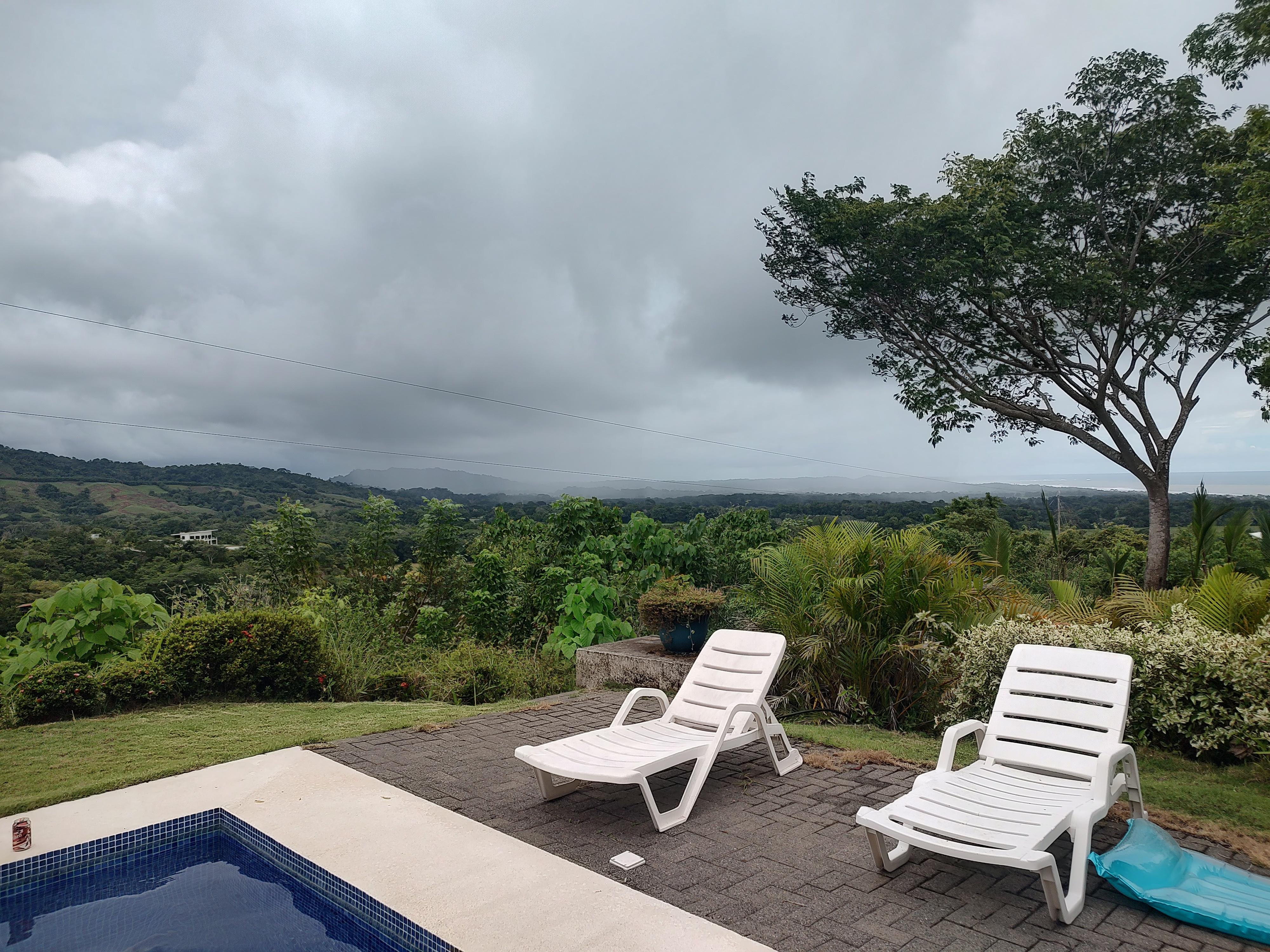Pool & lounge chairs on the patio