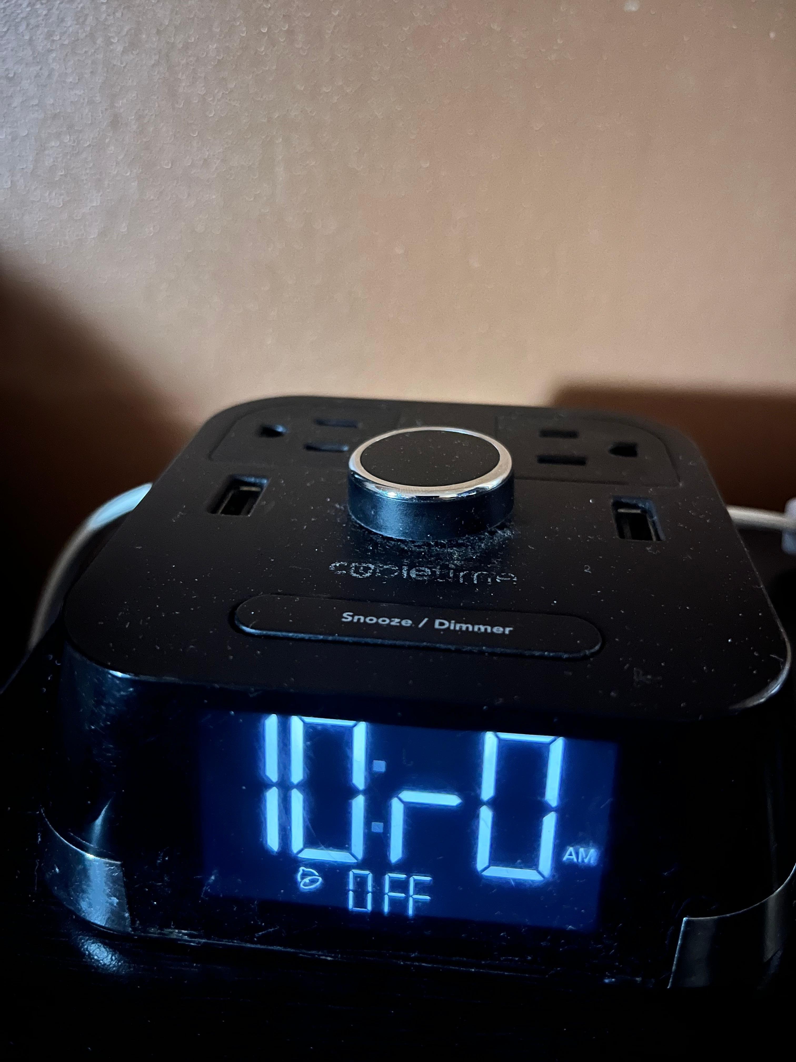 What time is this? Replace alarm clock.