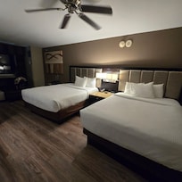 Great beds and movie that it had a ceiling fan!