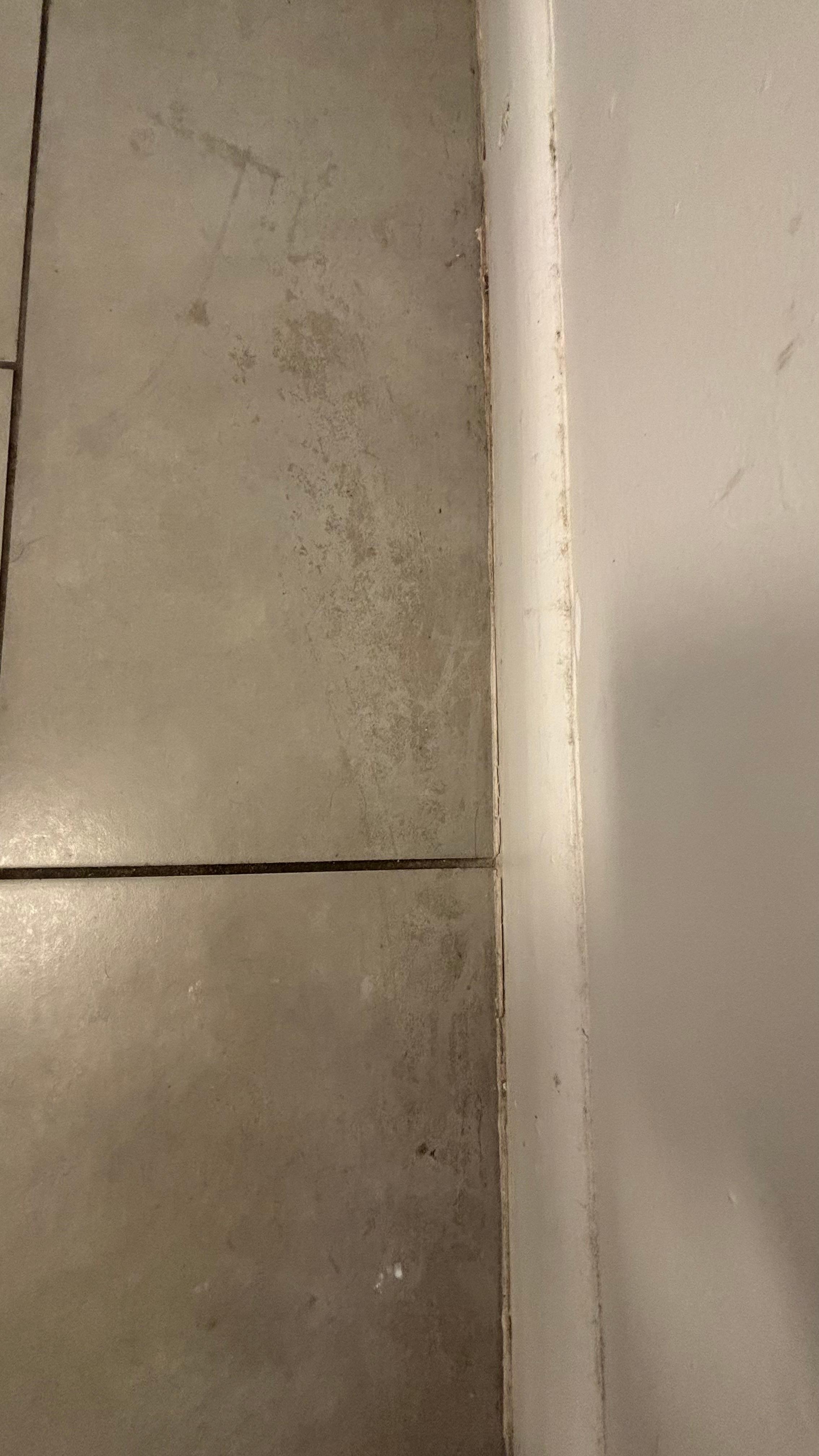 Bathroom floor, possibly stained?